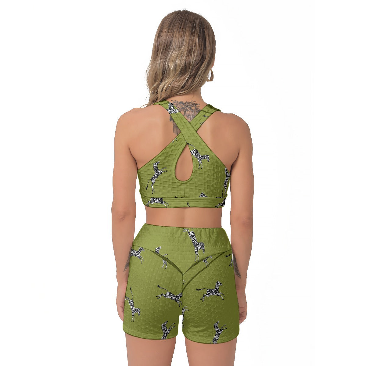 All-Over Print Women's Sports Bra Suit