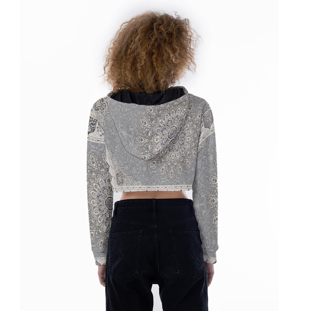 All-Over Print Women's Crop Top Hoodie