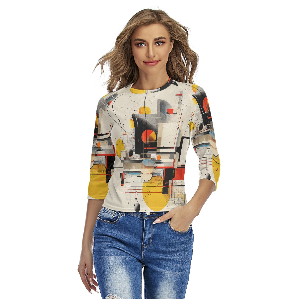 All-Over Print Women's Raglan Sleeves T-shirts