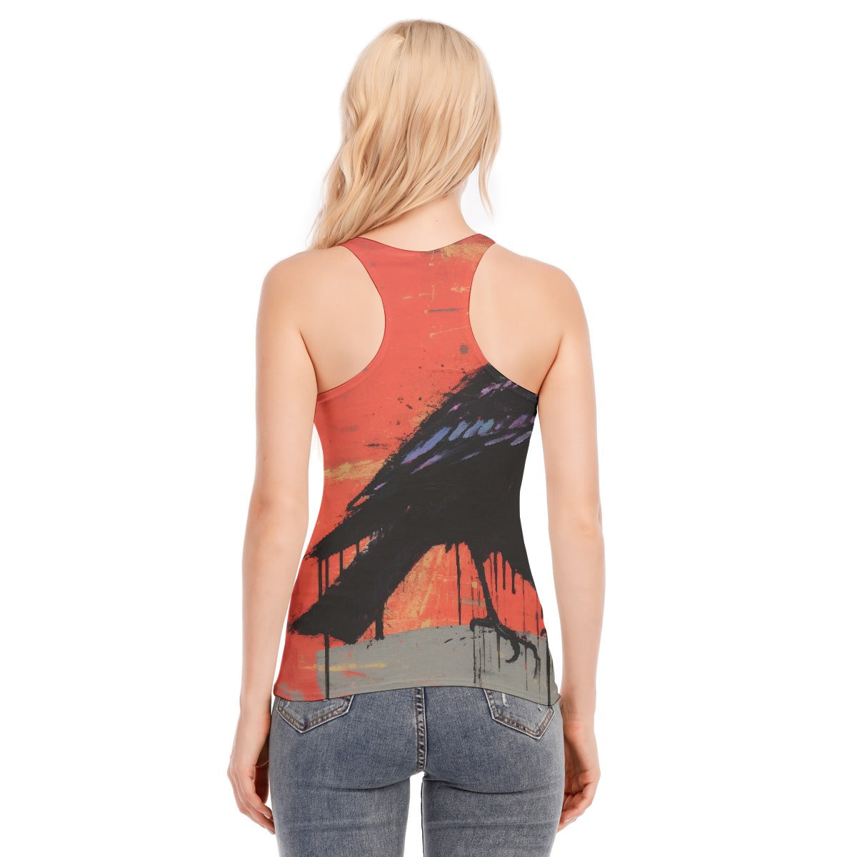 All-Over Print Women's Racer Vest | 190GSM Cotton