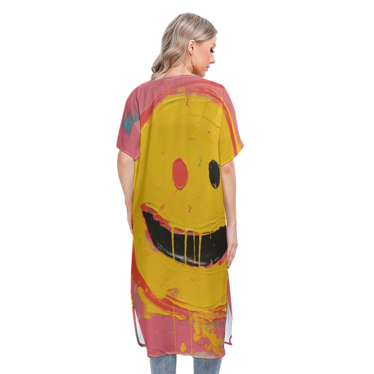 All-Over Print Women's Short Sleeve Cardigan