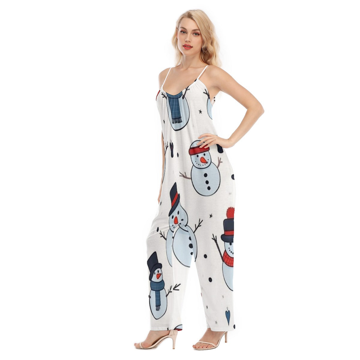 All-Over Print Women's Loose Cami Jumpsuit
