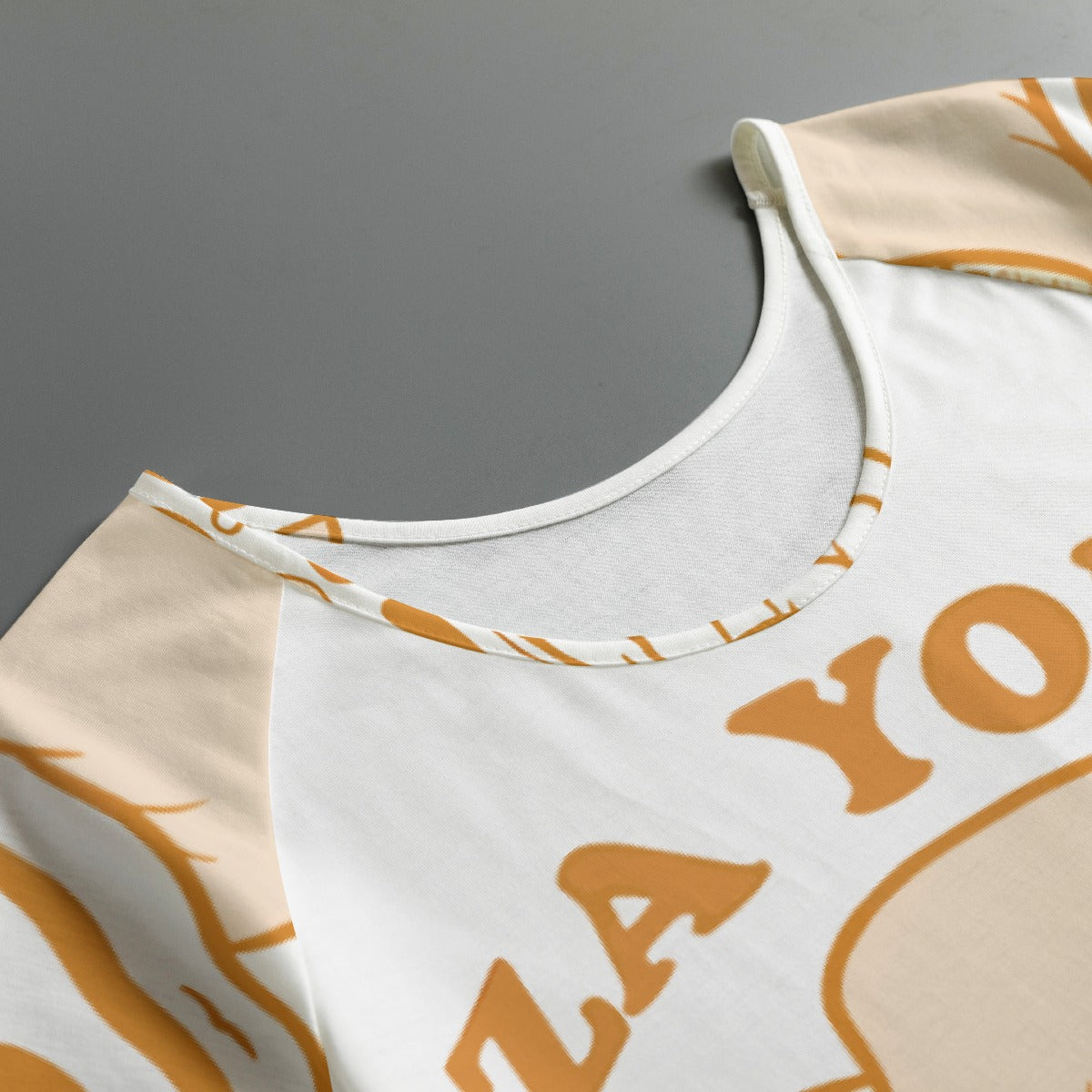All-Over Print Women's Round Neck T-shirt With Raglan Sleeve