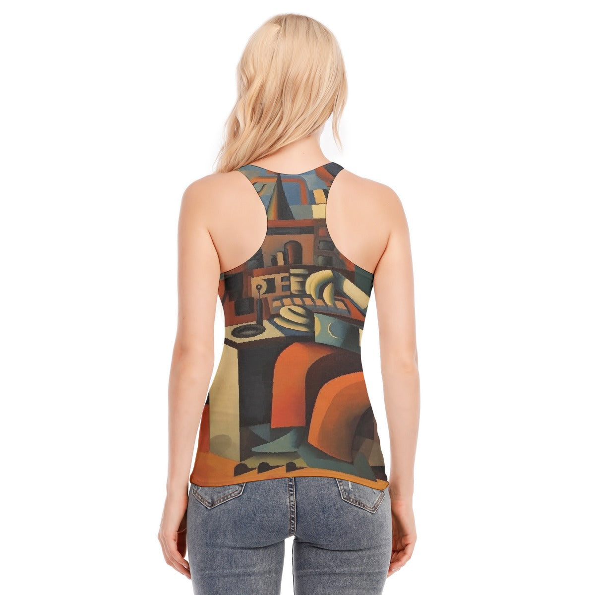 All-Over Print Women's Racer Vest | 190GSM Cotton