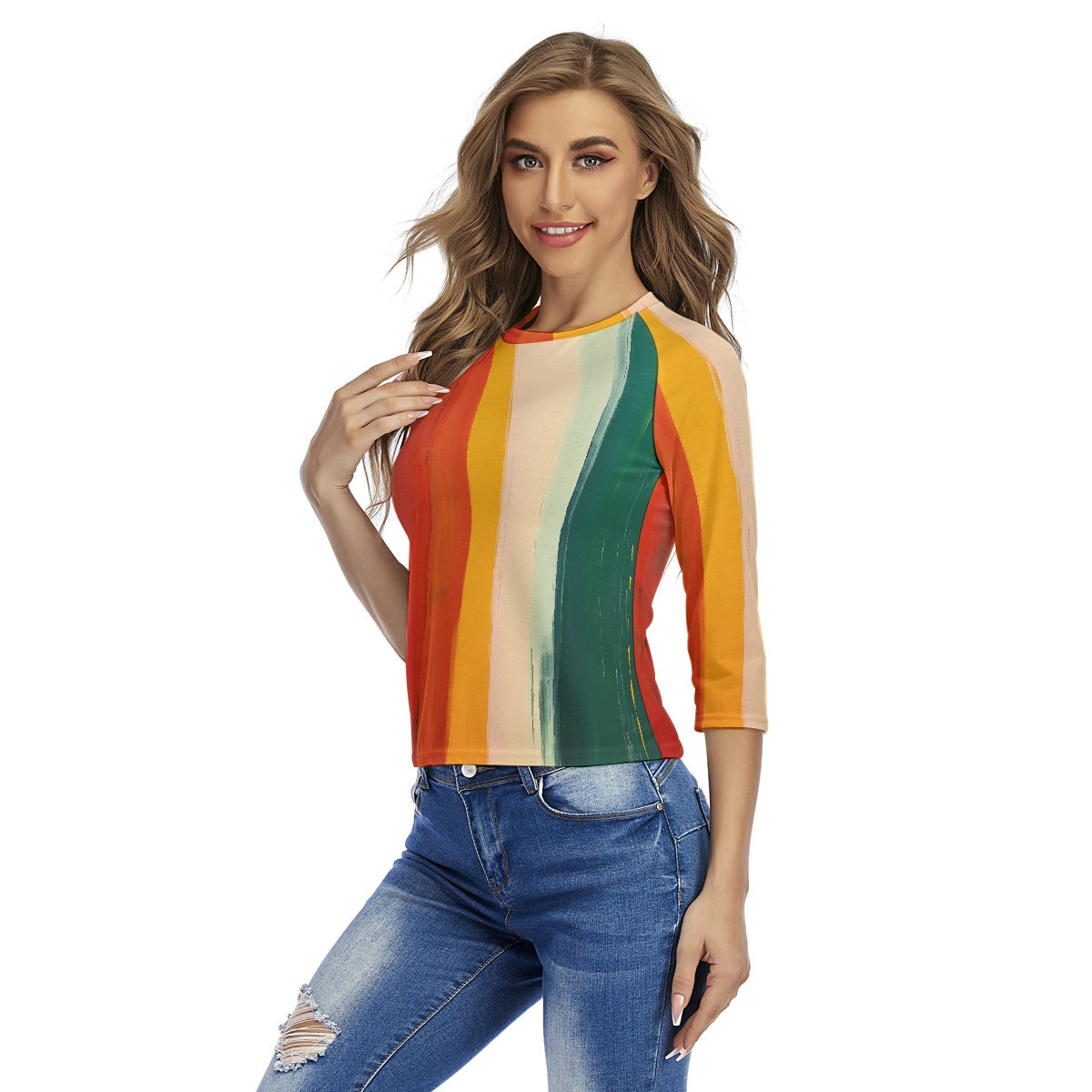 All-Over Print Women's Raglan Sleeves T-shirts