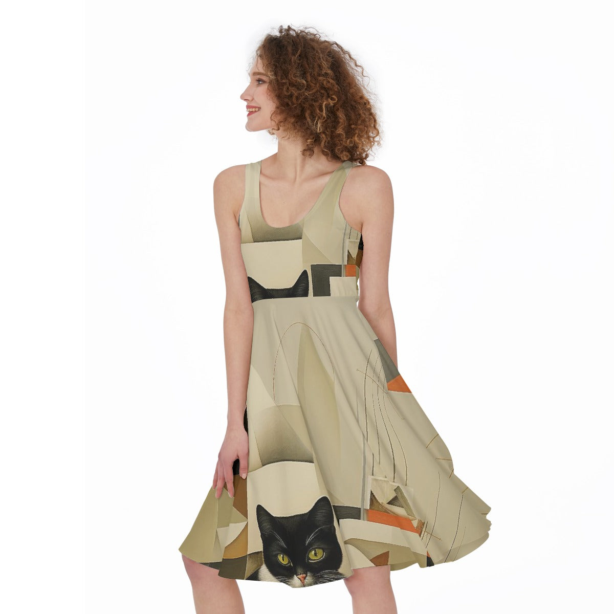 All-Over Print Women's Sleeveless Dress
