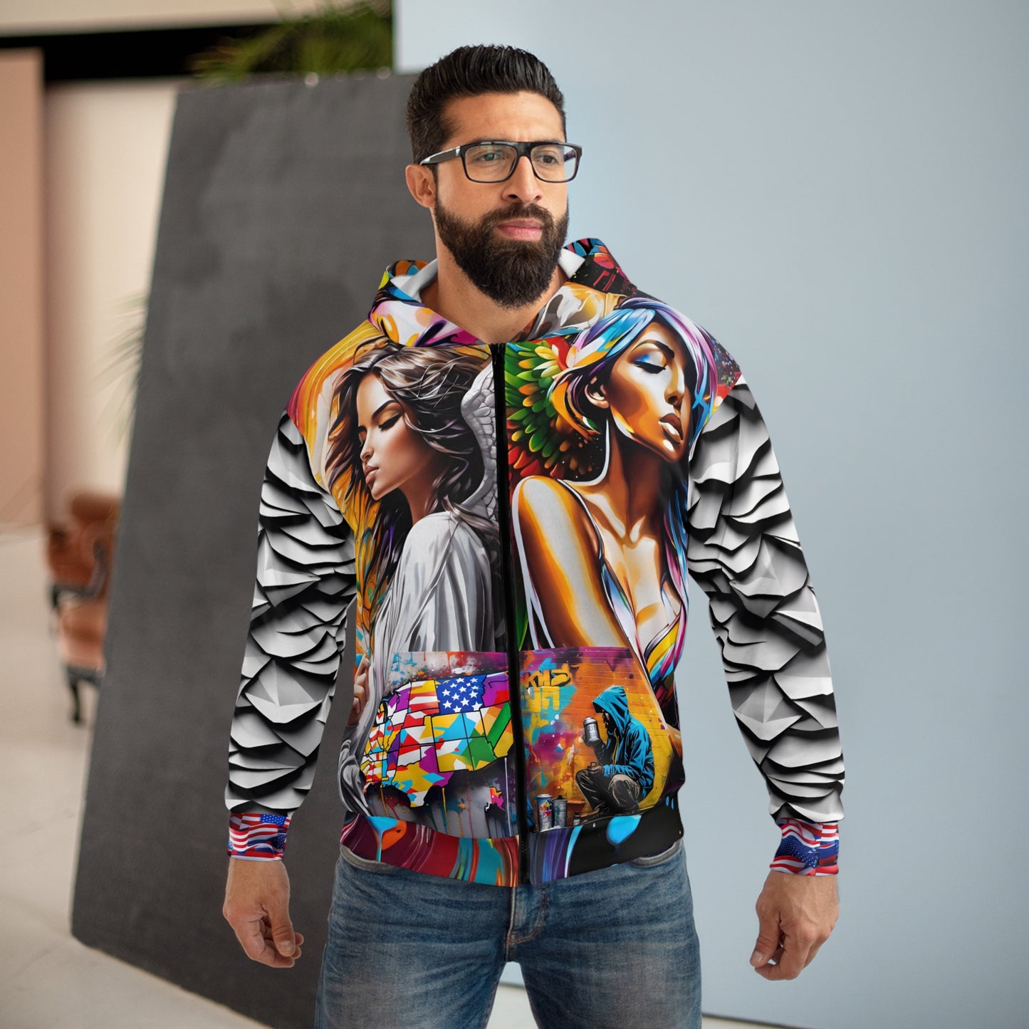 Unisex Zip Hoodie (AOP)