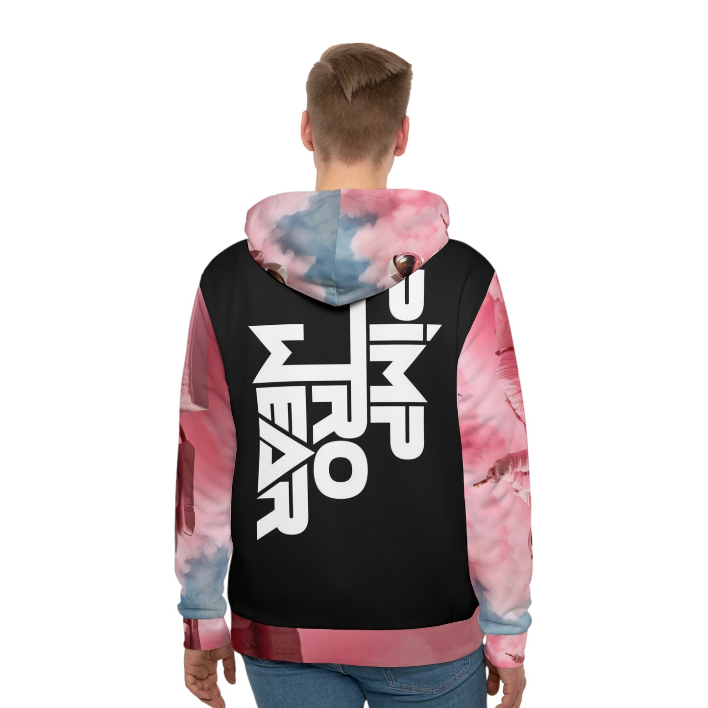 Men's Hoodie - Pink Astro Clouds