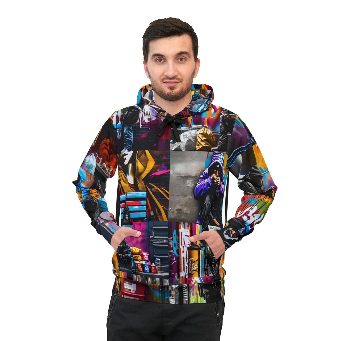 Men's Hoodie - Street Lines