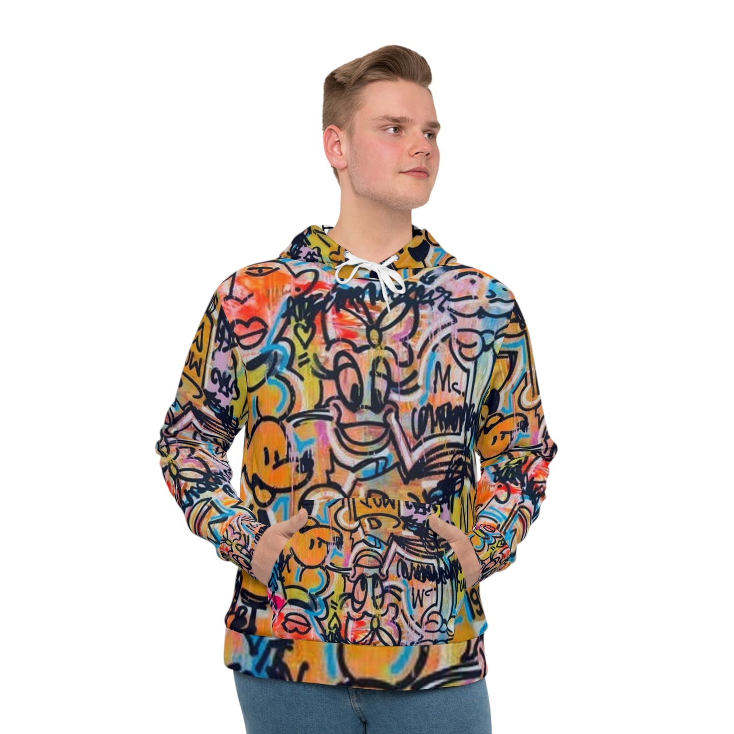 Men's Hoodie - Stick Drawings